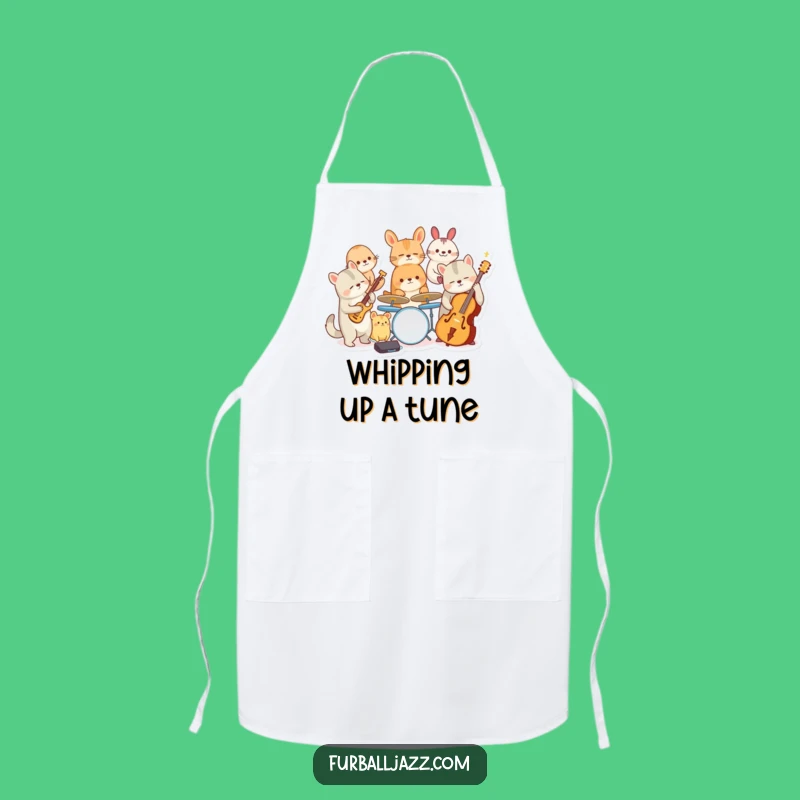 Funny Jazz Animal Band Apron: Cook Up a Storm with Musical Fun