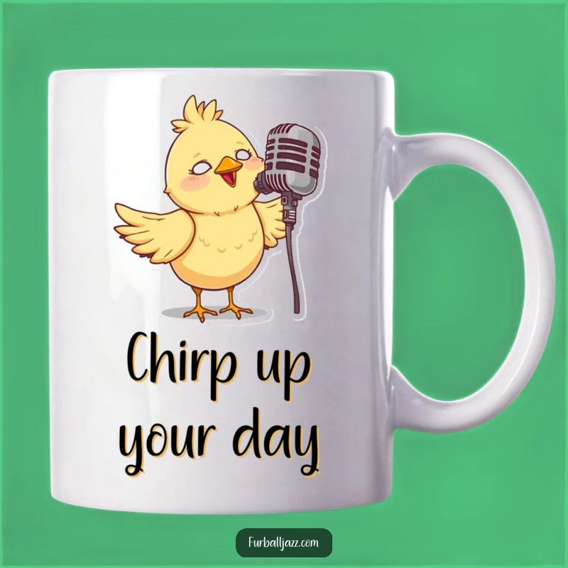 Funny Bird Singer Mug: Whimsical Melody Art, Perfect Gift for Music Lovers
