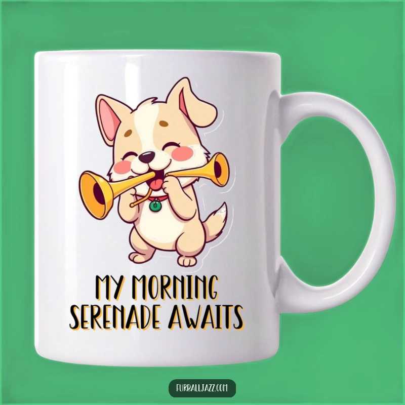 Funny Dog Trumpet Player Mug: A Hilarious Gift for Music Lovers and Dog Enthusiasts