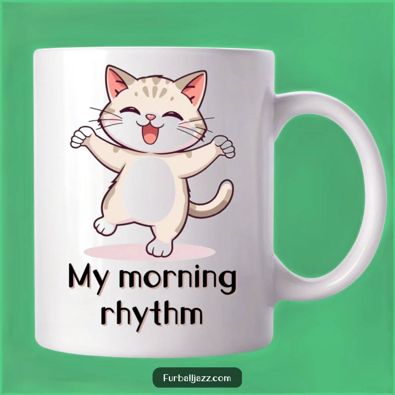 Funny Tap Dancing Cat Mug - A Hilarious Gift for Feline Fans