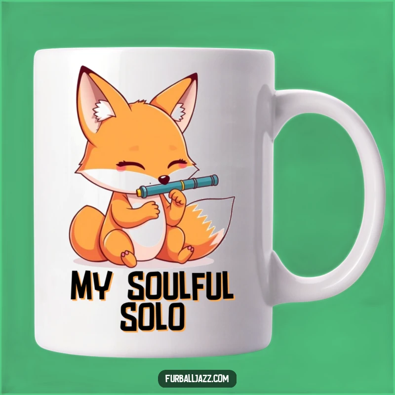 Funny Fox Clarinet Player Mug: A Dramatic, Hilarious Gift for Music Lovers