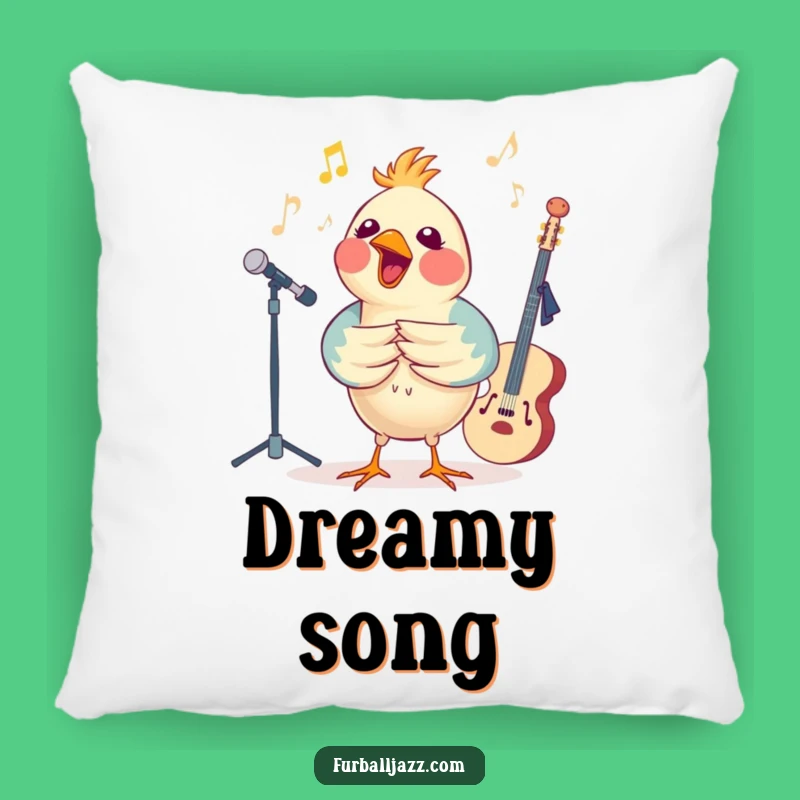 Funny Bird Jazz Pillow - Comfortable Musical Cushion Gift