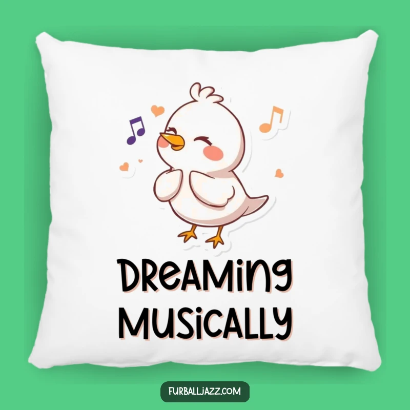 Funny Bird Flute Pillow: Cozy Comfort with a Musical Friend - Ideal Funny Gift!
