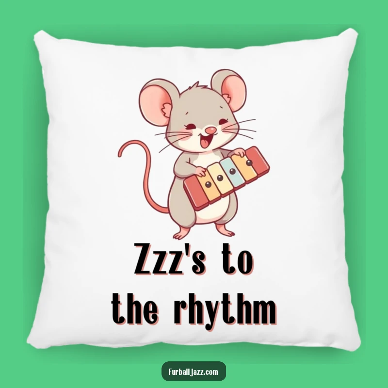 Funny Mouse Xylophone Pillow: Soft Comfort, Perfect Gift for Music Lovers