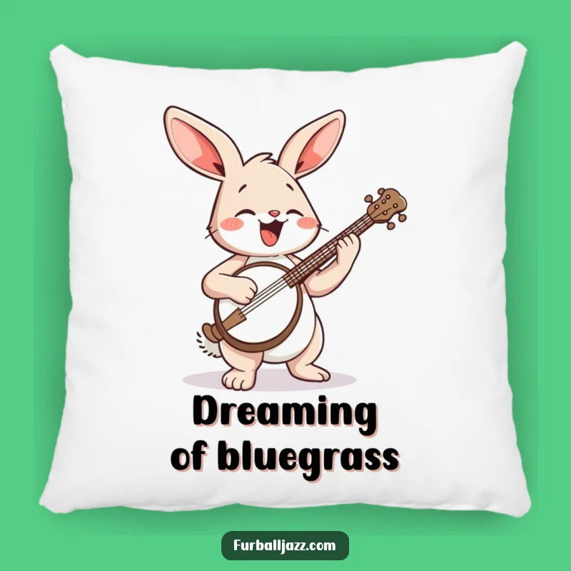 Funny Rabbit Banjo Pillow: Snuggle Up with This Musical Friend - A Funny Gift