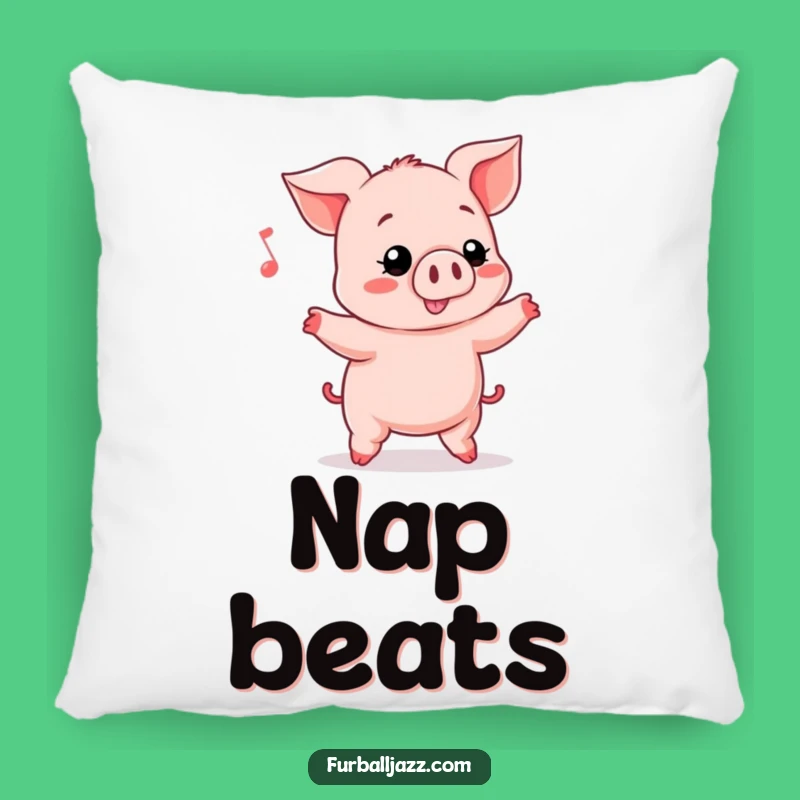 Funny Piglet Head Bopping Pillow - Comfy Musical Cushion Gift