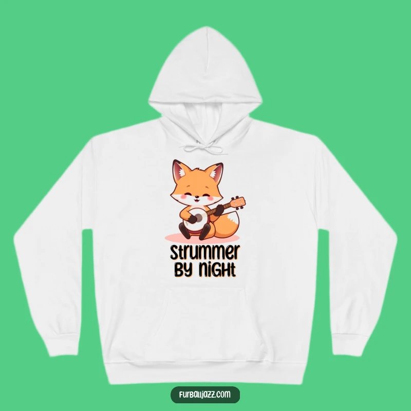 Funny Banjo Fox Hoodie: Cozy Up with Musical Woodland Creature Humor