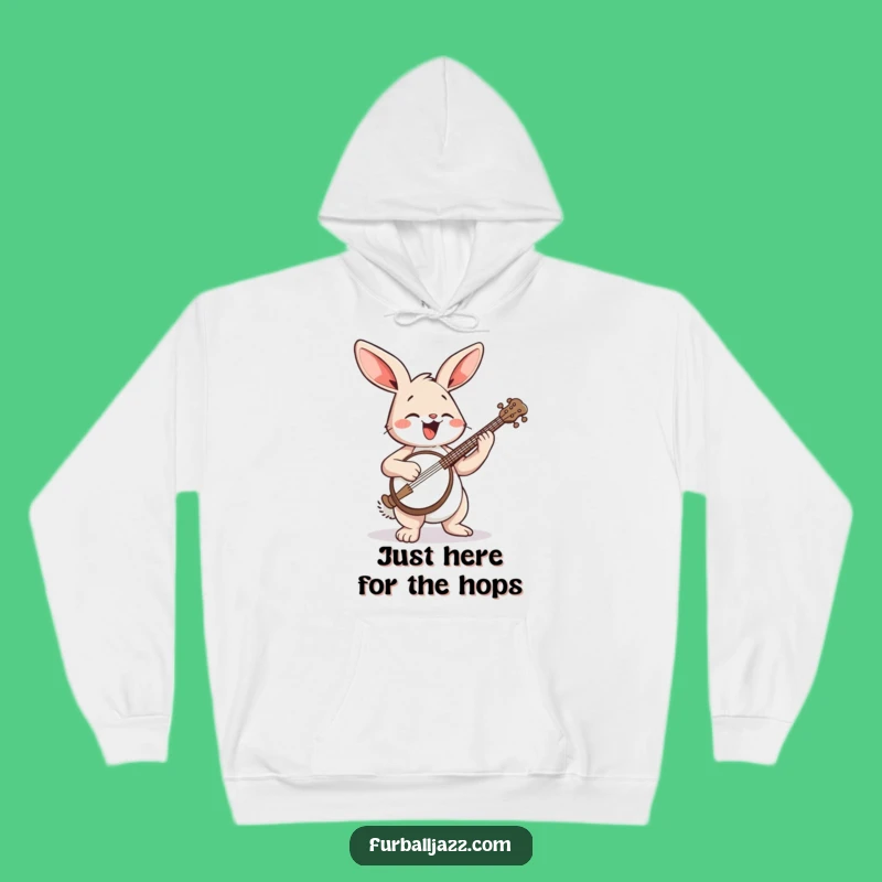 Funny Rabbit Banjo Hoodie: Cozy Up with This Hilarious Musician - A Funny Gift