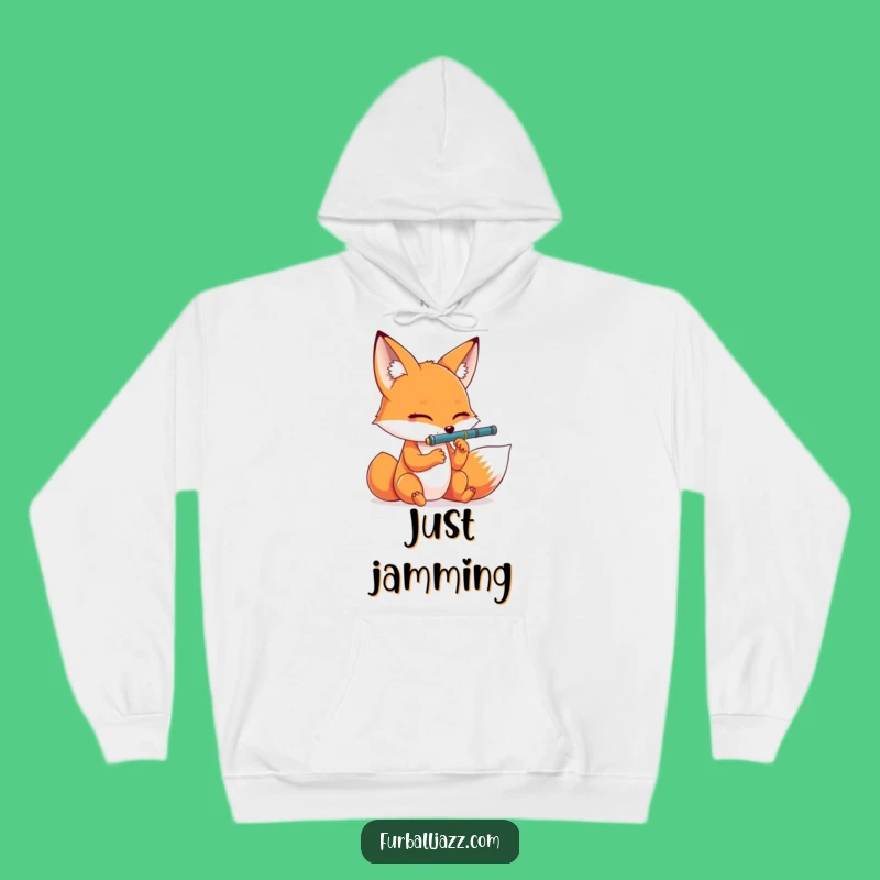Funny Fox Clarinet Hoodie: Cozy Up with Dramatic Musical Comedy