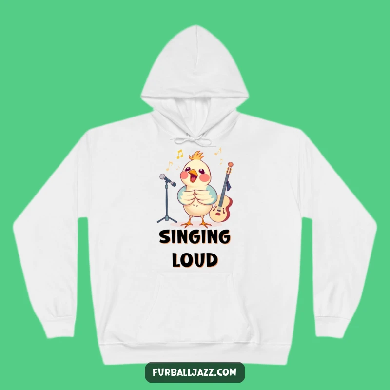 Funny Bird Jazz Hoodie - Cozy Music Ensemble Comfort Gift