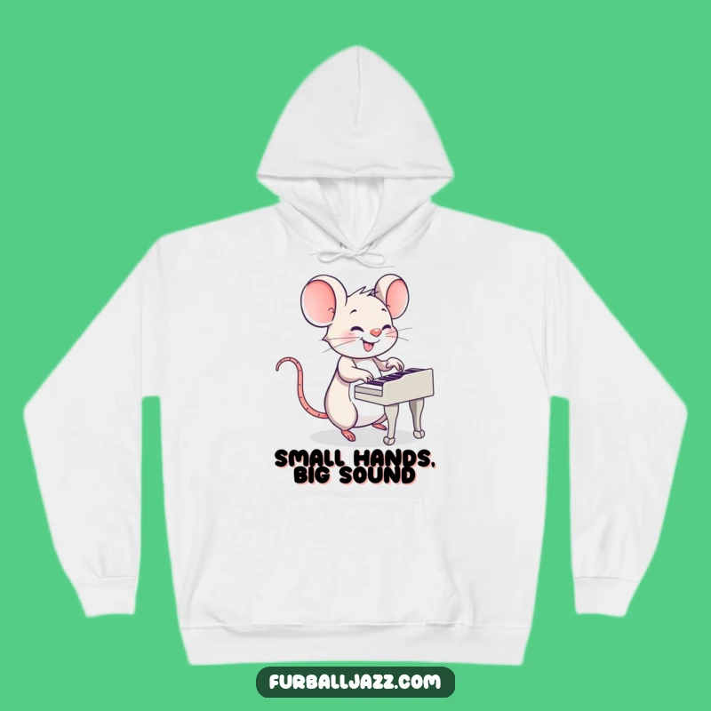 Funny Mouse Piano Hoodie: Cozy Up with Tiny Tunes - A Funny Gift
