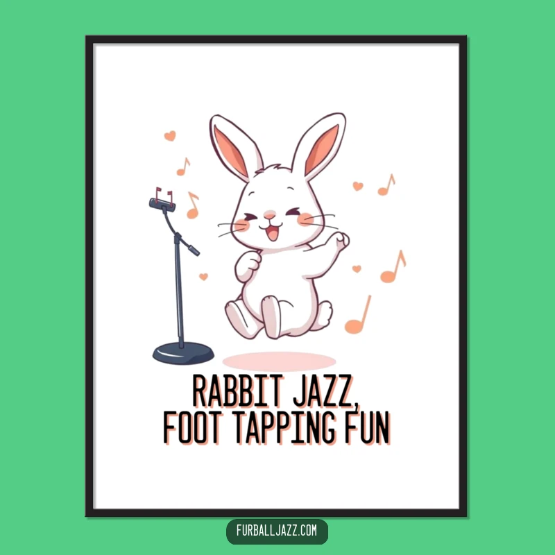 Free Printable Wall Art: Jazz Rabbit Foot Tap, Funny Downloadable Decor