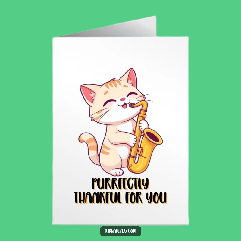 Free Printable Thank You Card: Jazzy Cat, Heartfelt Downloadable Gift of Gratitude