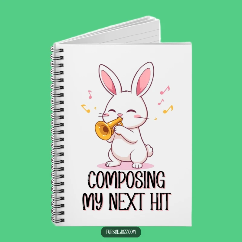 Funny Rabbit Trumpet Notebook: Jot Down Happy Thoughts and Musical Ideas