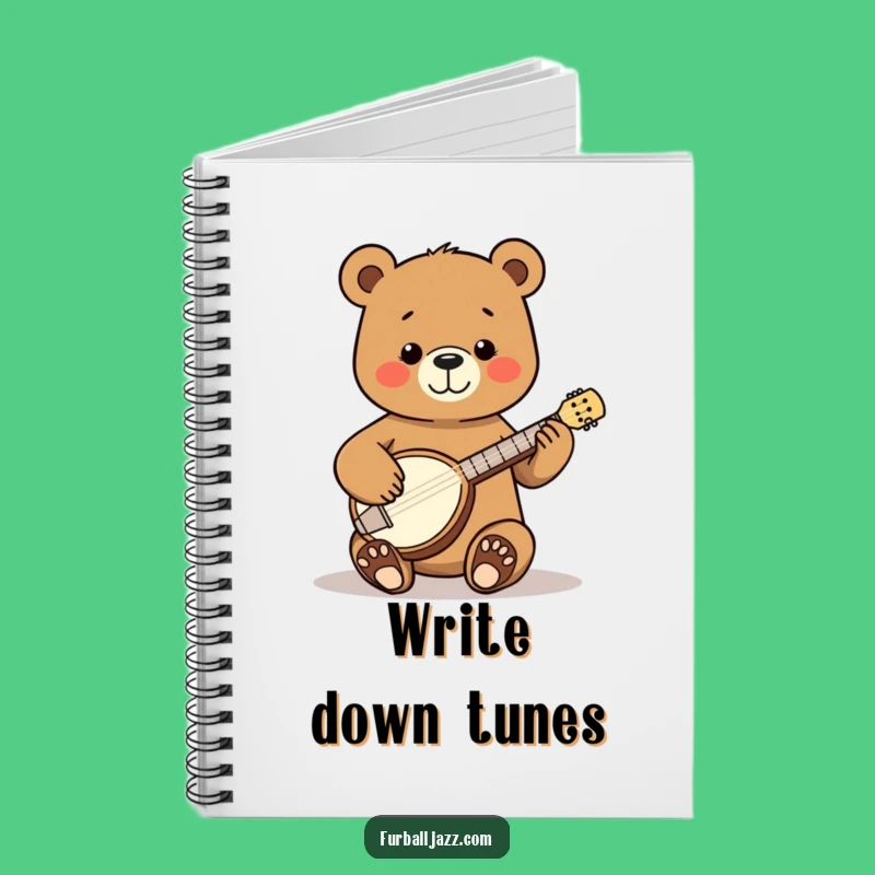 Funny Bear Banjo Notebook - Jot Down Folk Tunes