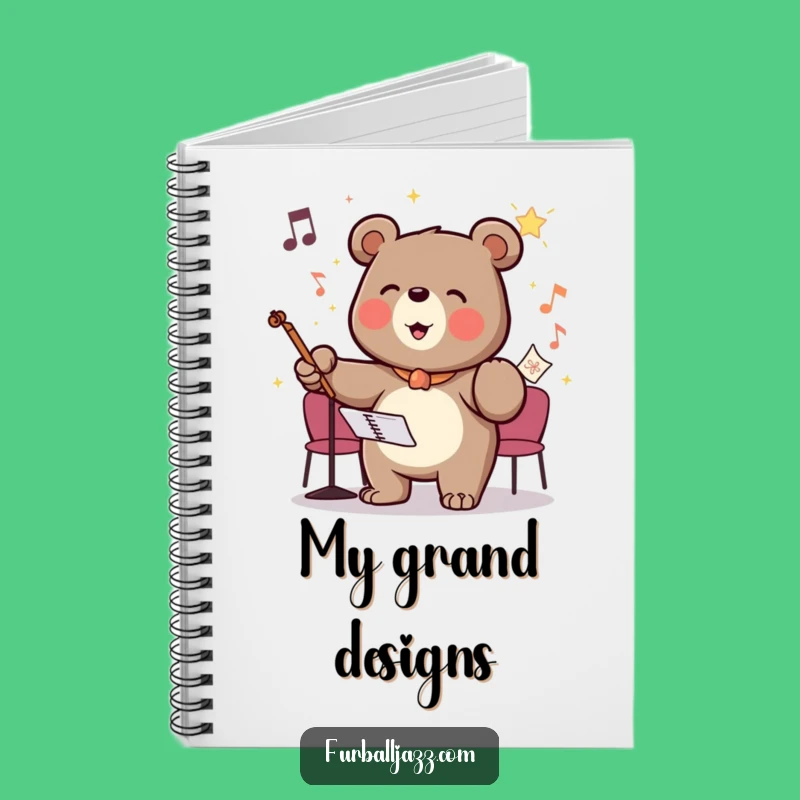 Funny Bear Conductor Notebook: Playful Journal, Perfect Gift for Directors