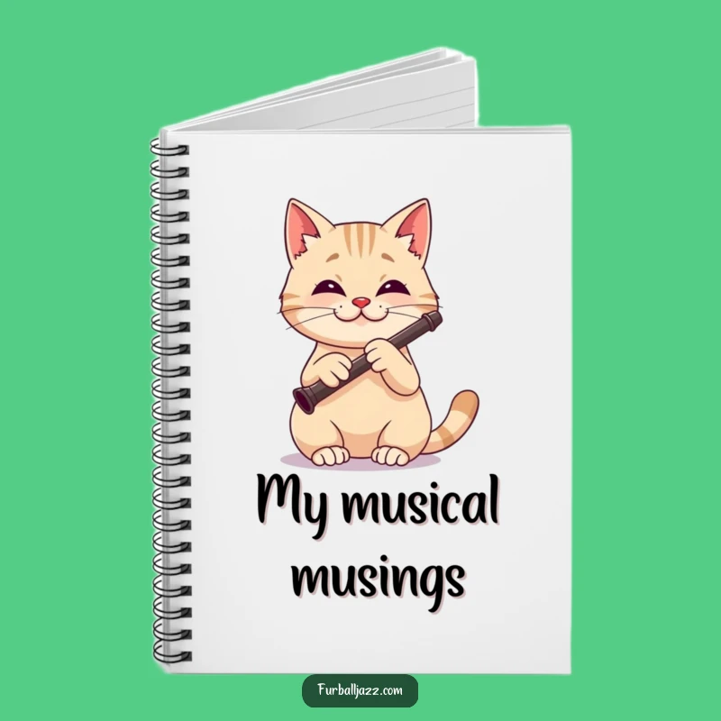 Funny Cat Clarinet Player Notebook - Journal for Feline Melodies and Ideas