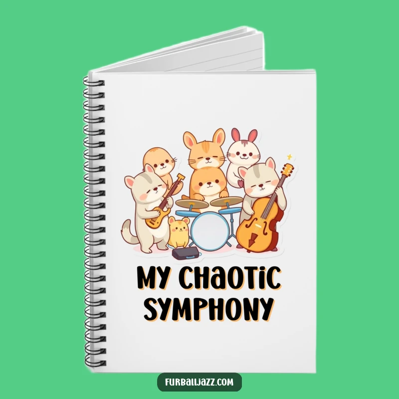 Funny Jazz Animal Band Notebook: Jot Down Your Melodies with a Smile