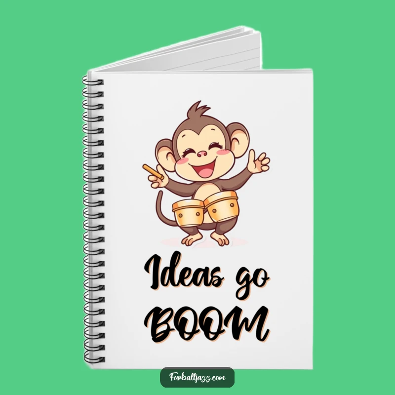 Funny Monkey Cymbal Notebook - Hilarious Musical Journal for Ideas
