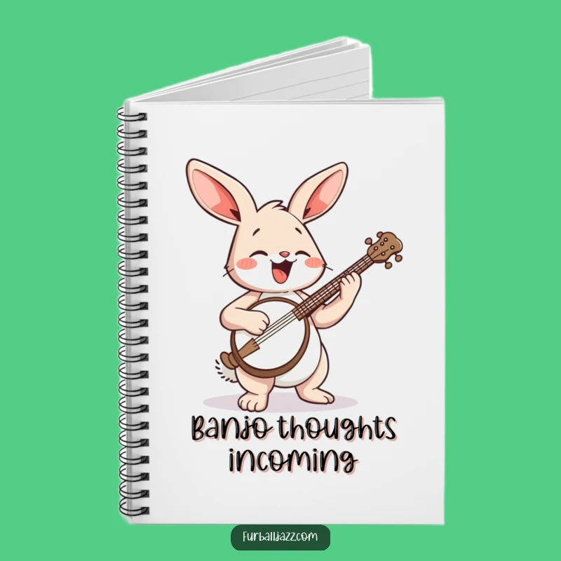 Funny Rabbit Banjo Notebook: Jot Down Your Melodies - A Funny Gift