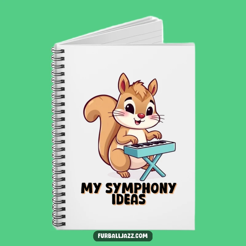Funny Squirrel Piano Notebook: Compose Your Thoughts with Humor