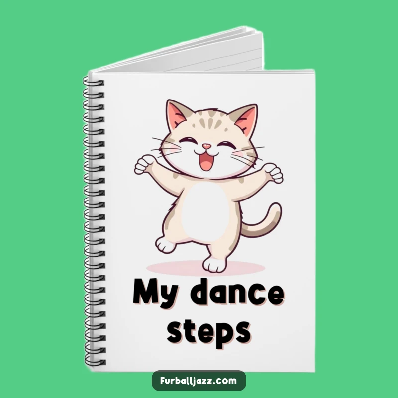Funny Tap Dancing Cat Notebook - Jot Down Your Groovy Thoughts