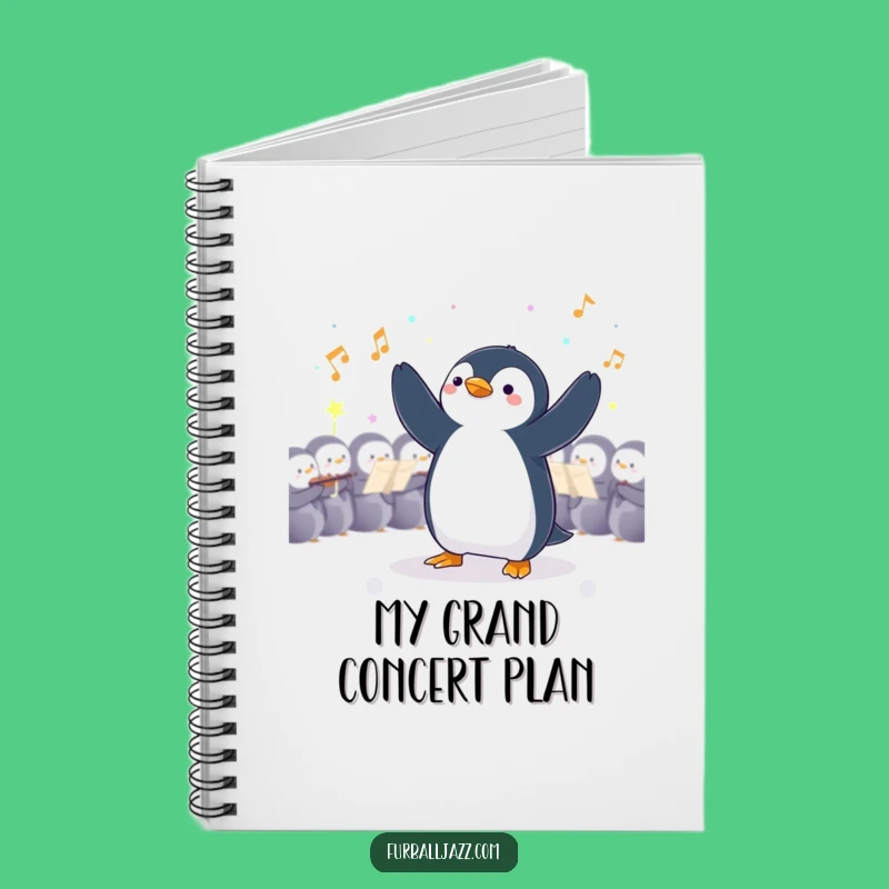 Funny Penguin Conductor Notebook: Orchestrate Your Thoughts - A Funny Gift