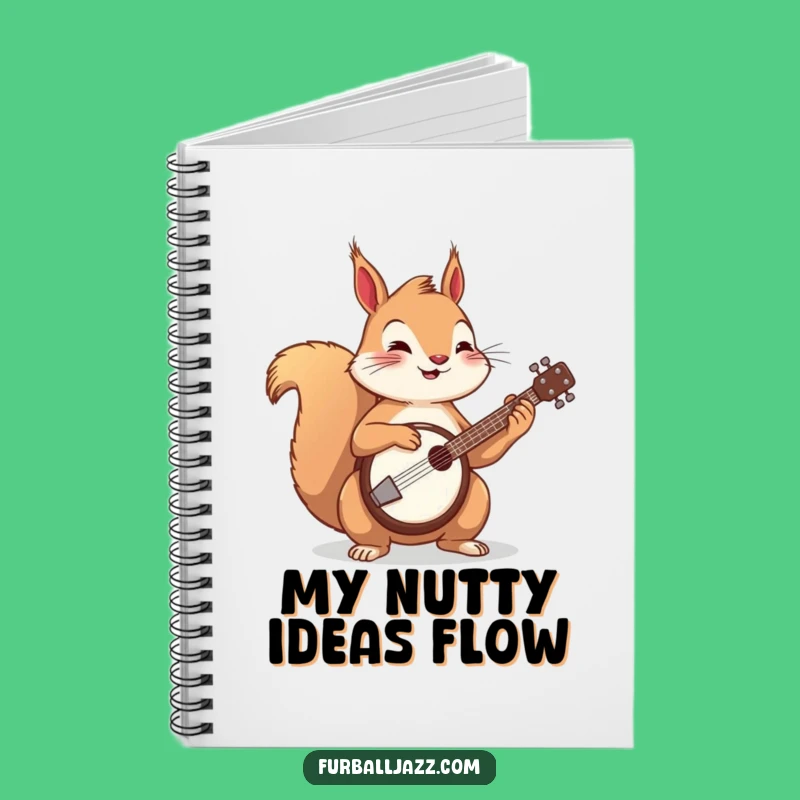 Funny Squirrel Banjo Notebook, Musical Journal, Perfect Funny Gift
