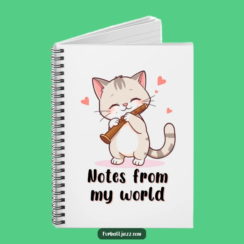 Funny Cat Clarinet Notebook - Jazzy Feline Journal for Melodies and Notes