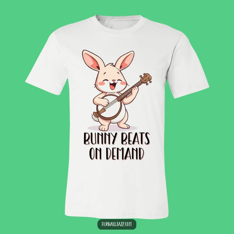 Funny Rabbit Banjo T-Shirt: Wearable Joy for Music Lovers - A Funny Gift