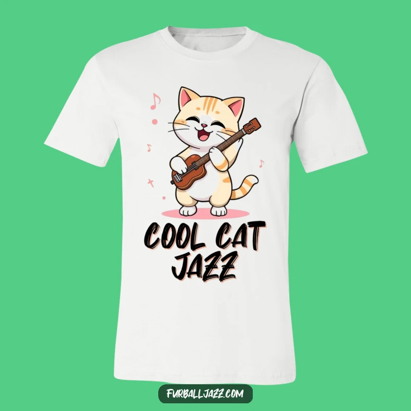 Funny Cat Jazz T-Shirt: Tapping Paws Tee - A Humorous Music Lover Gift