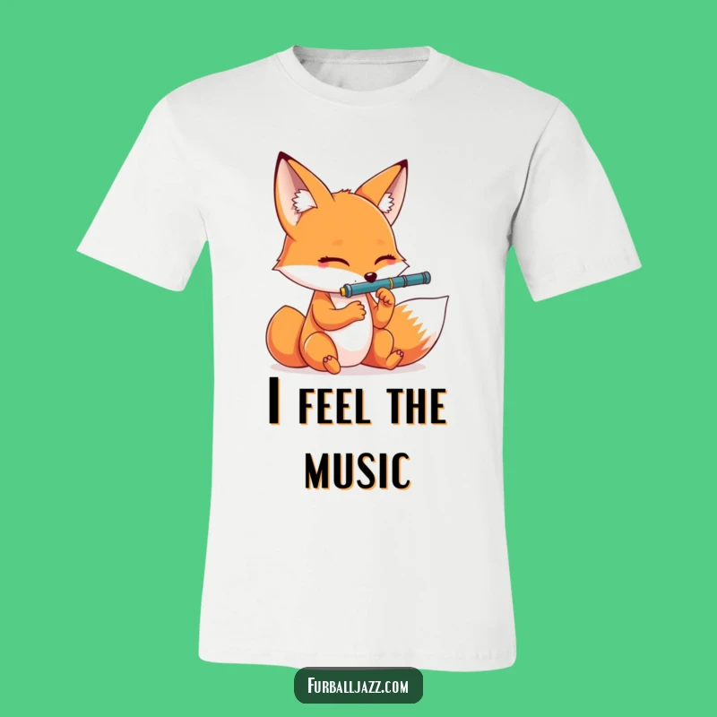 Funny Fox Clarinet T-Shirt: Wear Your Dramatic Musical Passion with Humor