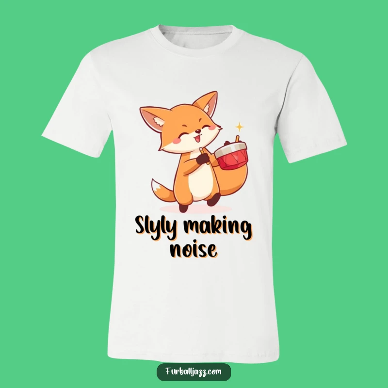 Funny Fox Cymbals T-Shirt: Energetic Apparel for Noise Makers