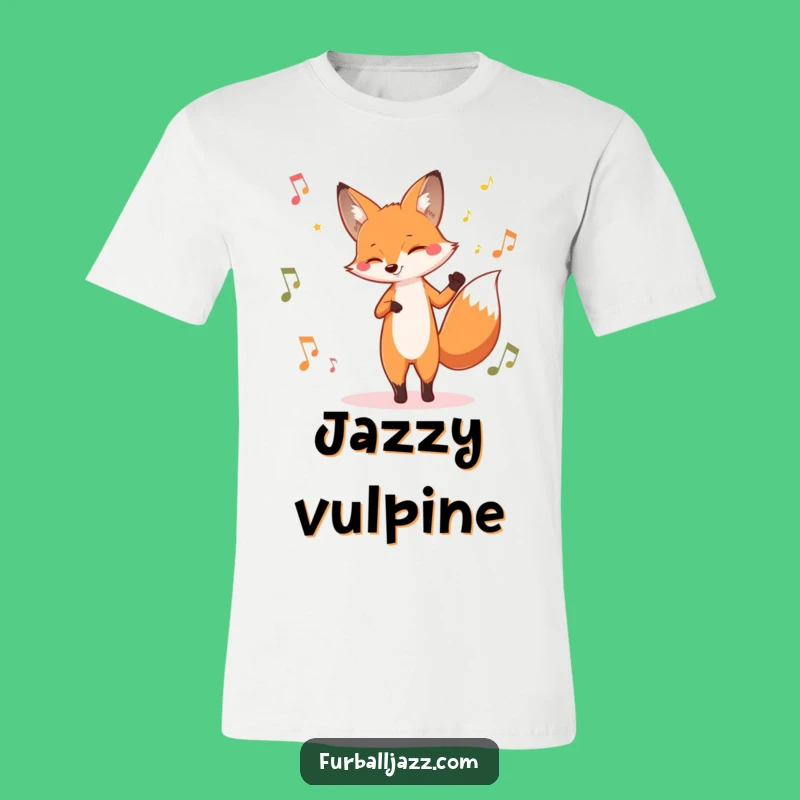 Funny Fox Jazz T-Shirt: Cool Cat Grooves to the Jazzy Beat Tee