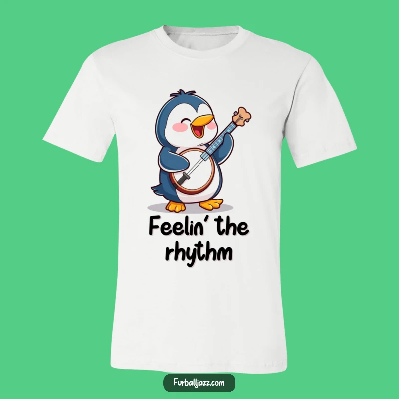 Funny Penguin Banjo Player T-Shirt: Wearable Humor and a Hilarious Gift