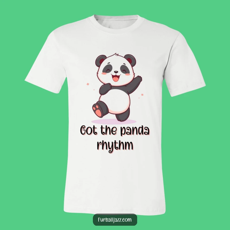Funny Panda Grooving T-Shirt - Comedic Foot-Tapping Bamboo Bear Tee Gift