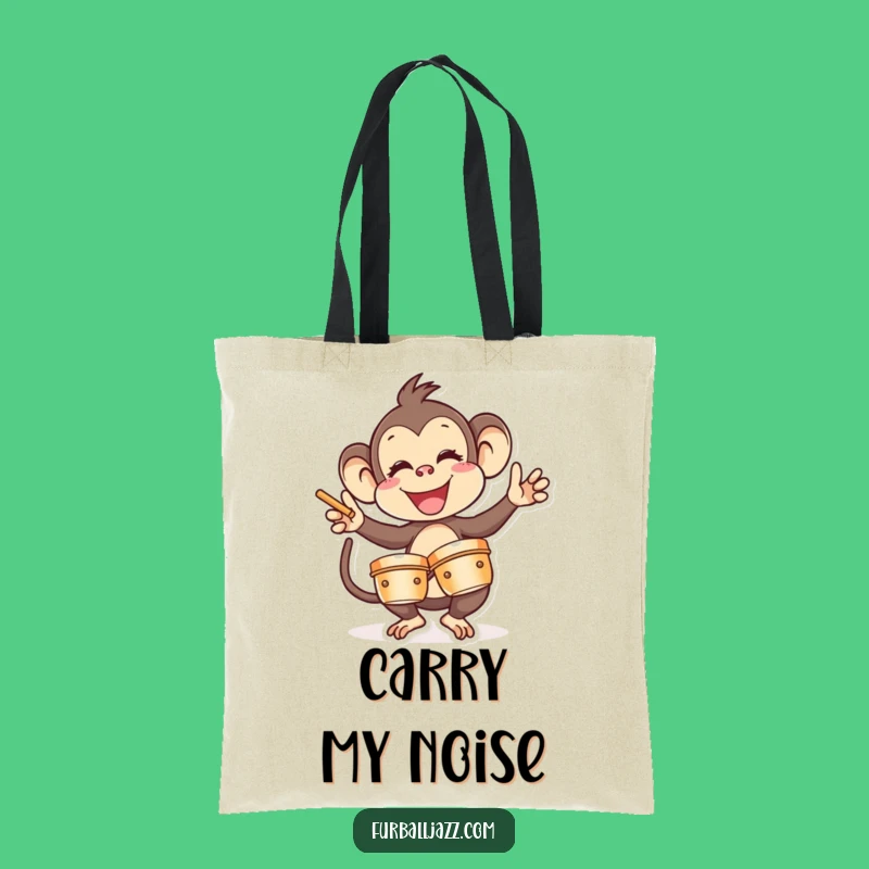 Funny Monkey Cymbal Bag - Stylish and Hilarious Musical Primate Tote